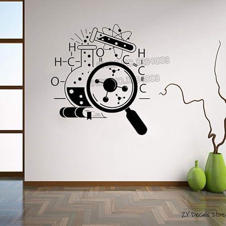 WWYJN Chemistry Scientist Art Stickers Wallpaper Teens Bedroom ...