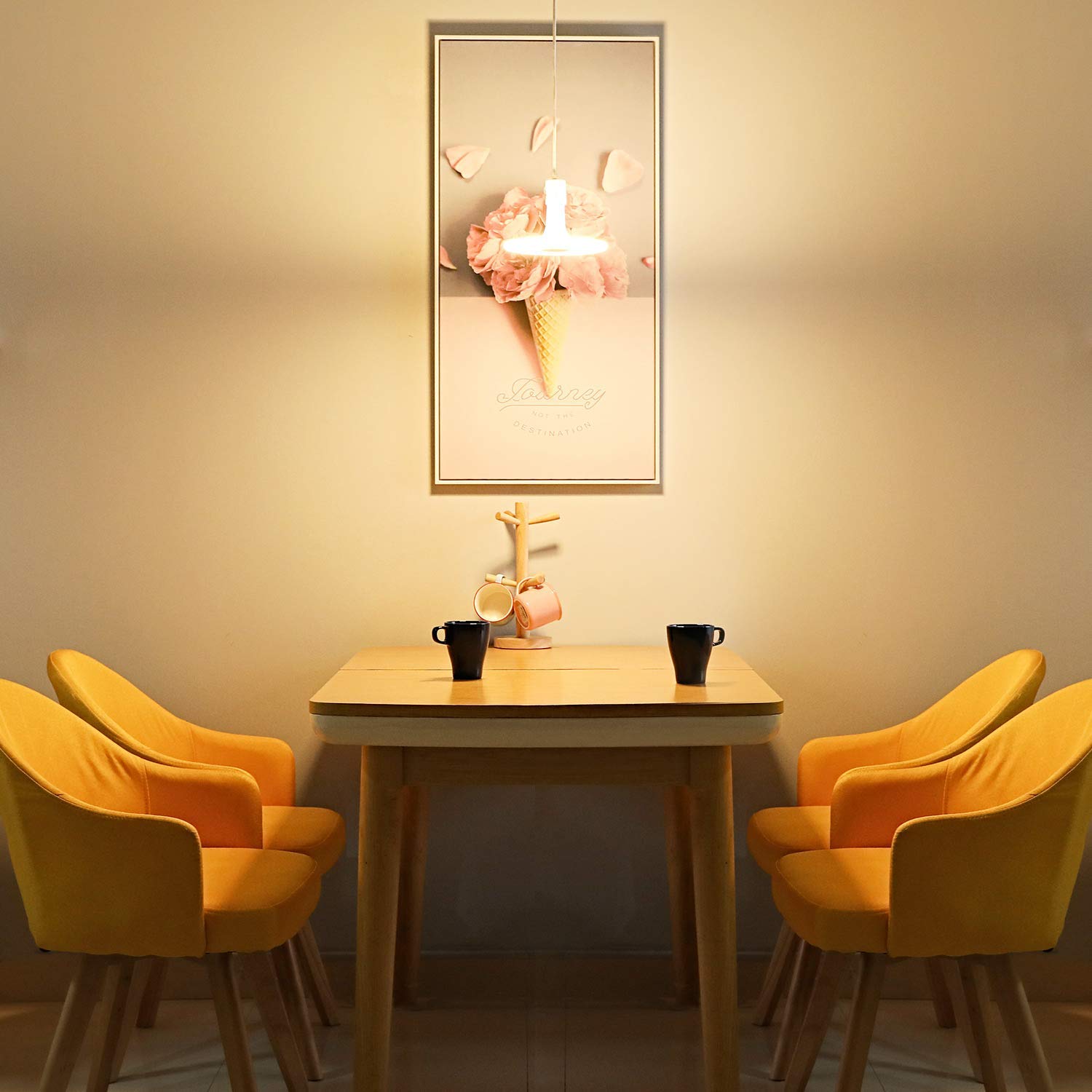 Nebula LED Lamp, Ceiling Pendant Light, Linkind E26 Hanging Lighting, 11W 1100lm 2700K Warm White Chandelier Bulb for Kitchen, Dining Room, Living Room, Bed Room.