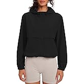 Locachy Women's Lightweight Athletic Workout Hoodie UPF 50+ Sun Protection Long Sleeve Full Zip Running Outdoor Jacket