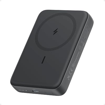 Banco de energia magnético Anker Zolo, carregador portátil sem fio compacto de 10.000 mAh com carregamento rápido máximo de 30W, bateria durável e amigável à pele, para iPhone 16/15/14, AirPods e muito mais