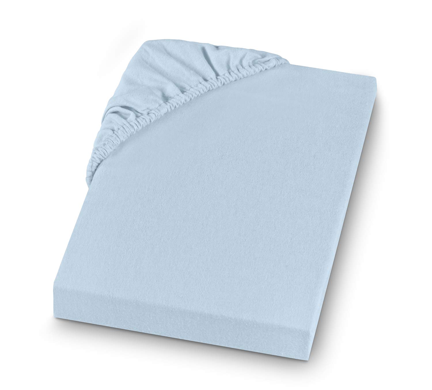SETEX Fitted Sheet, lightblue, 180 x 200