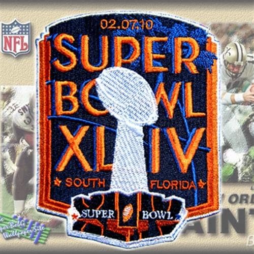 Super Bowl 44 NFL Jersey Patch Superbowl XLIV Embroidered Patch Iron/Sew On