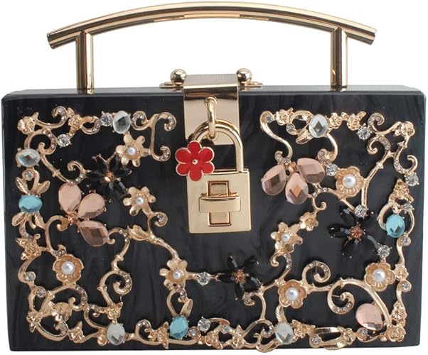 acrylic bridal clutch