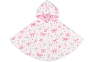 Hooyax Baby Car Seat Poncho for 0-4 Toddlers - Winter Warm Lined Kid Hooded Cape with Windproof Snaps, Hooded Coat for Baby