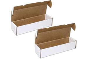 BCW_SUPPLIES 2 Boxes - BCW 1000 Count - Corrugated Cardboard Gaming Storage Box - Trading Card Collecting Supplies