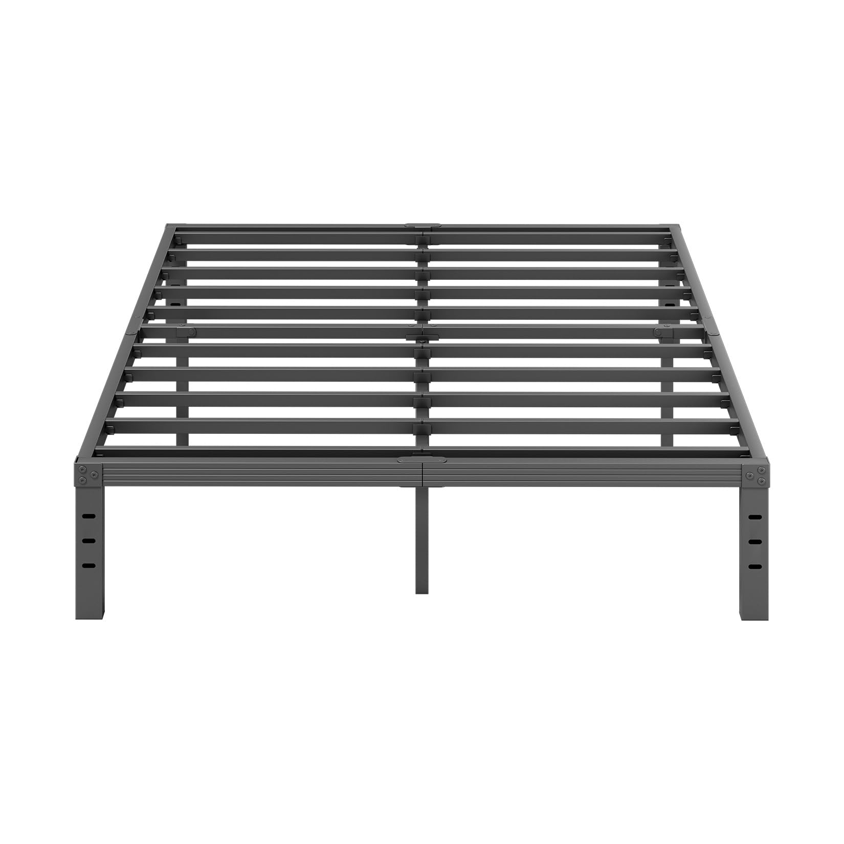Photo 1 of ***missing parts used**** Frame,  Platform Bed Frameavy Duty Steel Slat, Non-Slip Design, No Box Spring Needed, Easy Assembly, Quiet Noise Free, Under Bed Storage Space, Black