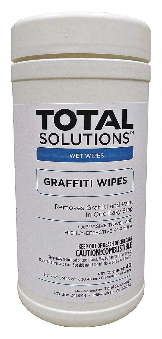 Total Solutions Graffiti Remover Wipes (40 ct. 91/2" x
