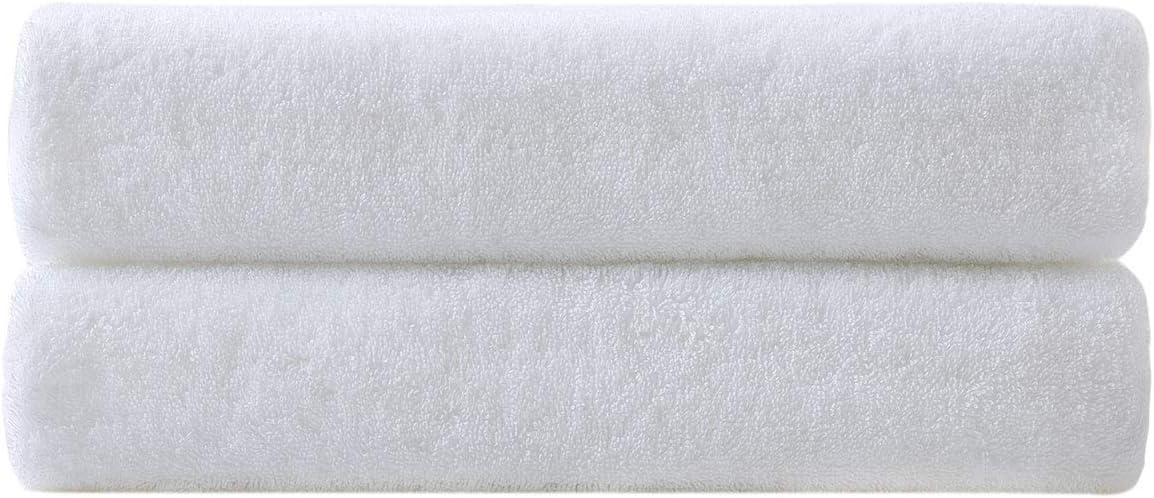 Simba&Coco 2-Piece Bath Towel Set for Bathroom 100% Ring Spun Cotton 600GSM Super Soft Highly Absorbent Extra Large Bath Towels 27x54 Inch (Black): Home & Kitchen