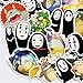 Water Bottle Stickers Cute Cartoon My Neighbor Totoro No Face Man Anime Laptop Stickers Waterproof Skateboard Pad MacBook Snowboard Car Bicycle Luggage Decal 26pcs Pack (No Face man)