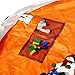 Play Mat Bag 2 in 1 – Durable100% Cotton Canvas 60inch (Orange) Large Play Mat and Storage Bag Drawstring for Lego/Magnetic Building/Blocks Convenient Fast Neat Portable