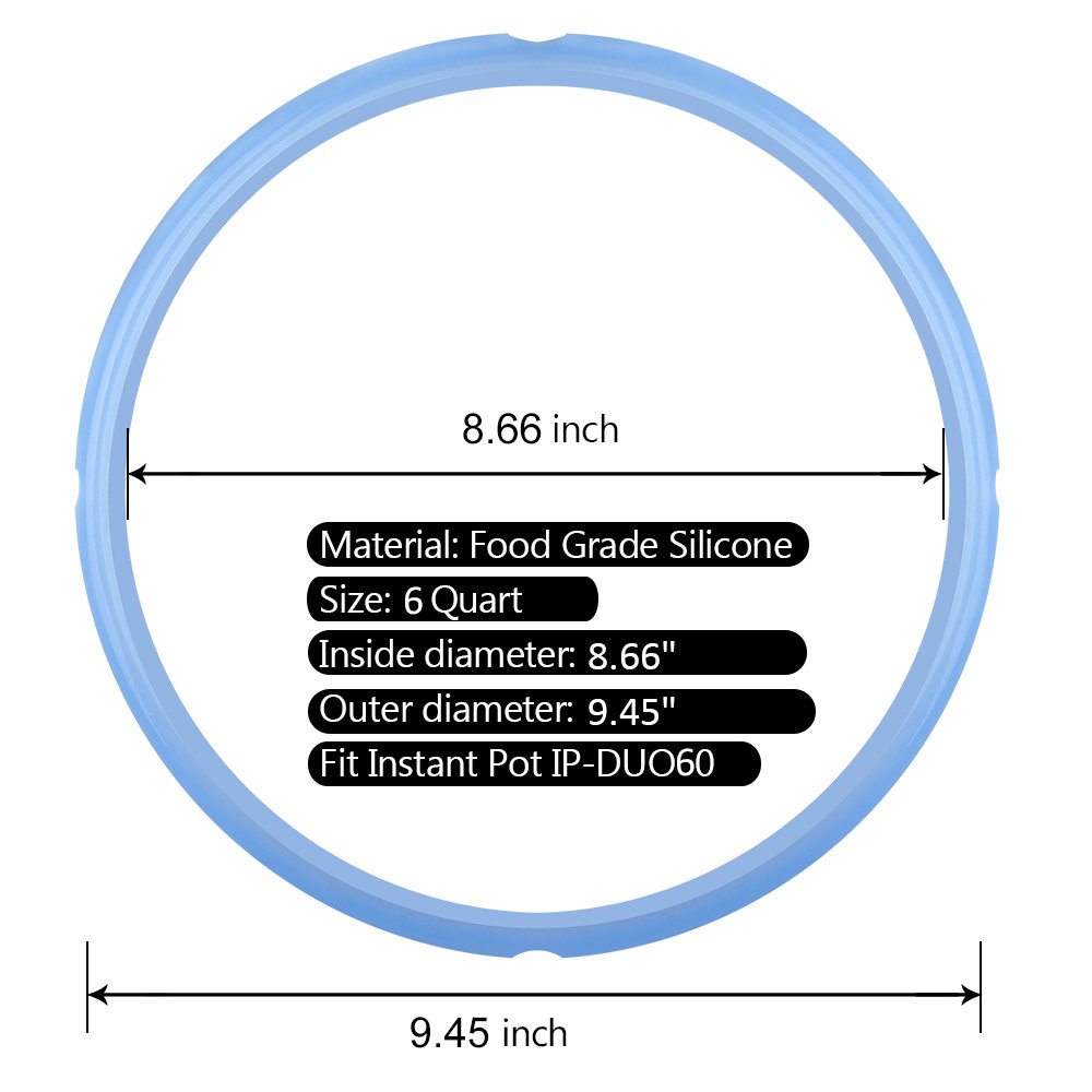 Mocoosy 3PCS Silicone Sealing Ring for Instant Pot Sealing Ring for 6 qt 5qt Pot, Sweet and Savory, Food-grade Silicone Fits IP-DUO60, IP-LUX60, IP-DUO50, IP-LUX50, Smart-60, IP-CSG60 and IP-CSG50