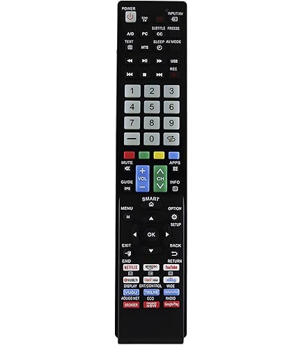 Telecomando Universale Per Sharp Aquos, Sostituto Per LC-70LE661U, LC-70LE732U, LC-80LE632U – Wireless E Nero