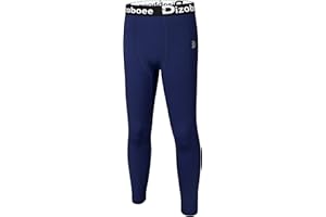 Dizoboee Boys Compression Pants Leggings Tights for Sports Youth Kids Athletic Basketball Base Layer