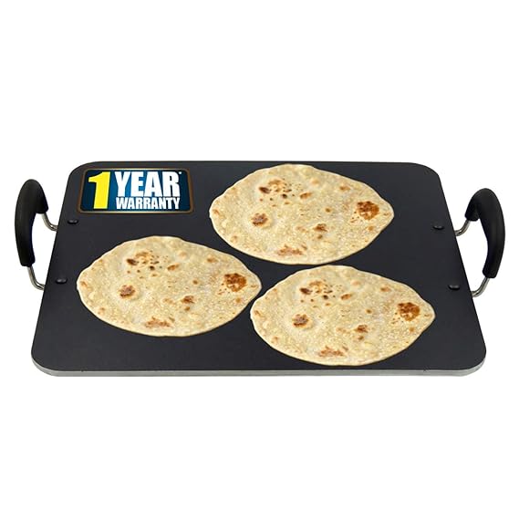 iBELL PT3833 Non Stick Dosa Roti Chapati Pathiri Tawa 5mm Large Rectangular Aluminium