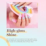 Beetles Gel Polish Unicorn Pastel Colors Set 6 Shades Pink Purple Blue Yellow view 7