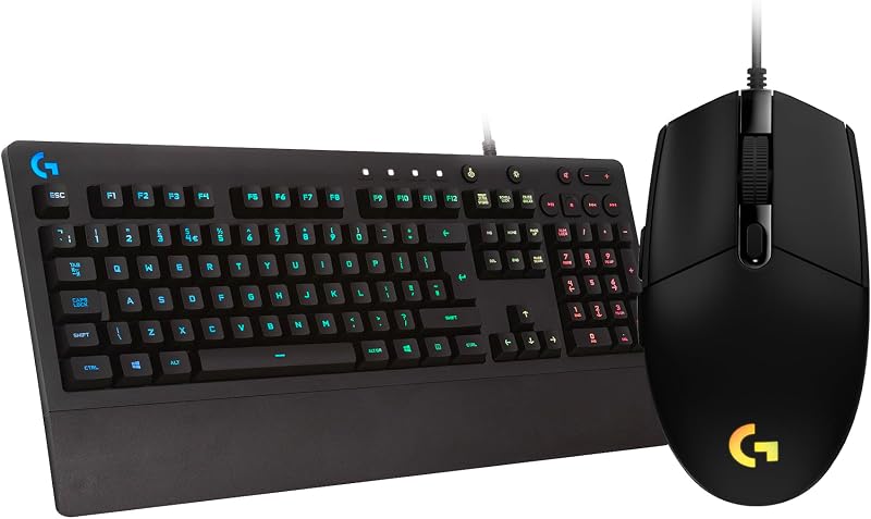 Logitech G213 Prodigy Keyboard and G203 Mouse UK Layout Black
