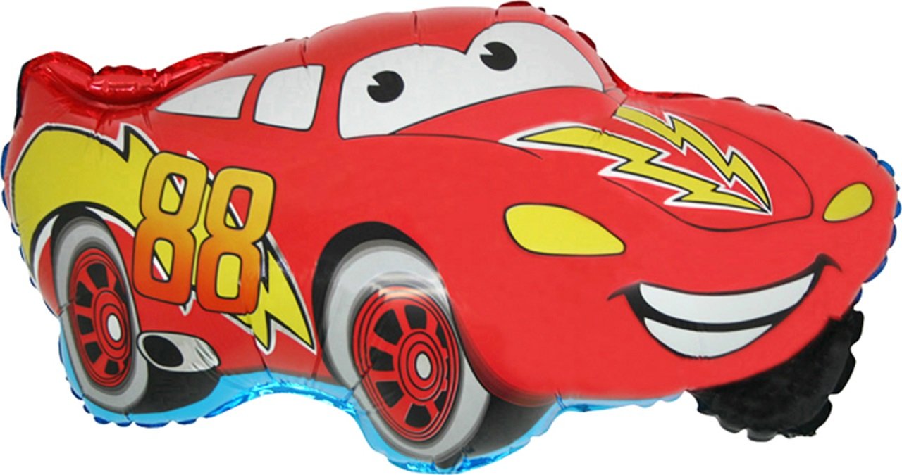 29 Inch Red Cars Shaped Foil Balloon (CS58)
