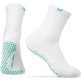 Lux DualGrip™ Pickleball Grip Socks - Cushioned Crew Athletic Compression Socks for Men & Women for Tennis, Padel & Badminton