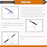 TOWOT Solder Wick Desoldering Wick SW-2530 0.10'' x 9.8' 3 Pcs Copper Braided view 6