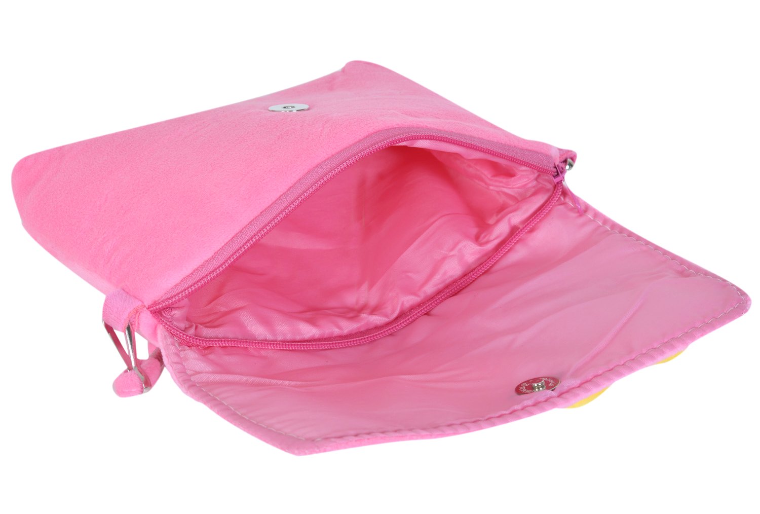 chords baby pink with yellow flower sling bag for girls