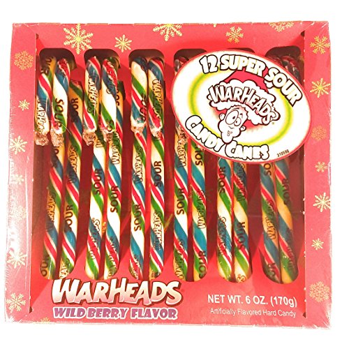 Candy Cane 5 Flavors Variety Bundle with Dum Dum, Smarties, Swedish Fish, Jelly Belly and Warheads includes 5 different 12 packs