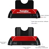 Tccmebius USB 2.0 Docking Station 2.5 3.5 SATA IDE Dual HDD SSD Reader UK view 3