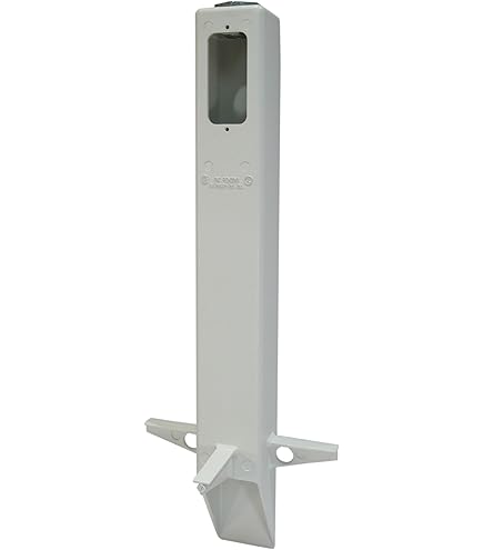 Arlington GP26B 26" Support Post For Outdoor Light Fixture / GFCI, Black