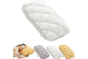 Pineapple Cloud-Like Pillow, Pineapple Cloud-Like Down Pillow, Pineapple Pillows, Ideal for Back and Side Sleepers (White)