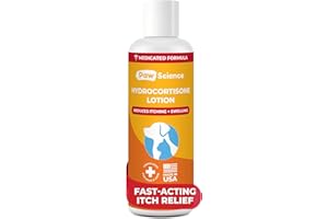 Paw Science Hydrocortisone Anti-Itch Lotion for Dogs & Cats – Hot Spot Treatment, Dog Itching Skin Relief, Itchy Hotspots Cream, Medicated Ointment for Irritation & Rash