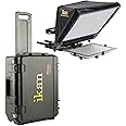 Ikan Elite Generation 2 Universal Large Tablet Teleprompter for Surface Pro & Ipad Pro, Beam Splitter 70/30 Glass w/Rolling Case (PT-ELITE-V2-TK) - Black