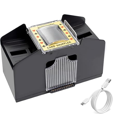 Automatic Card Shuffler - 2 Deck Electronic Poker Card Shuffler For Home Games