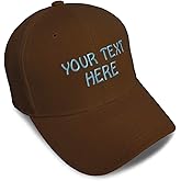 Baseball Cap Custom Personalized Text Dad Hats for Men & Women Strap Closure
