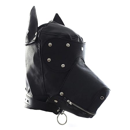 Bondage Maske - Sex Werkzeuge für Damen Herren Bondage Fetisch SM Sex Spielzeug Maske PU Leder Orgasmus Gay Slave S&M Fetisch