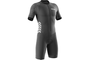 VOXCAUTQ Men's Cycling Skinsuit,Triathlon Suit Men,TriSuit for Swimming,Men's Cycling Skinsuit, Running.