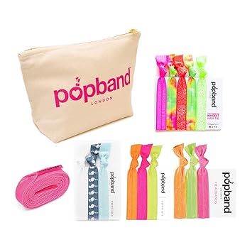 Popband Gift Set 5 Piece Beauty Make Up Bag With No Crease Hair