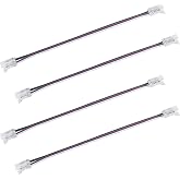 Armacost Lighting 5 Pin COB RGB+W 6" Tape to Tape LED Strip Light Connectors, 4 Pack 761620