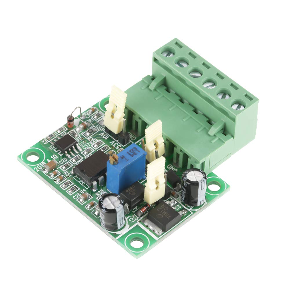 Frequency to Voltage Converter Module, 0-10Khz to 0-10V Signal Converter Module 3.3V 5V 24V Input DC 0-10V Adjustable Output with Isolation Function