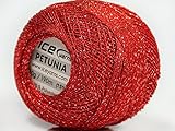 Petunia Red Metallic Braid Thread - 20 Gram 207 Yards