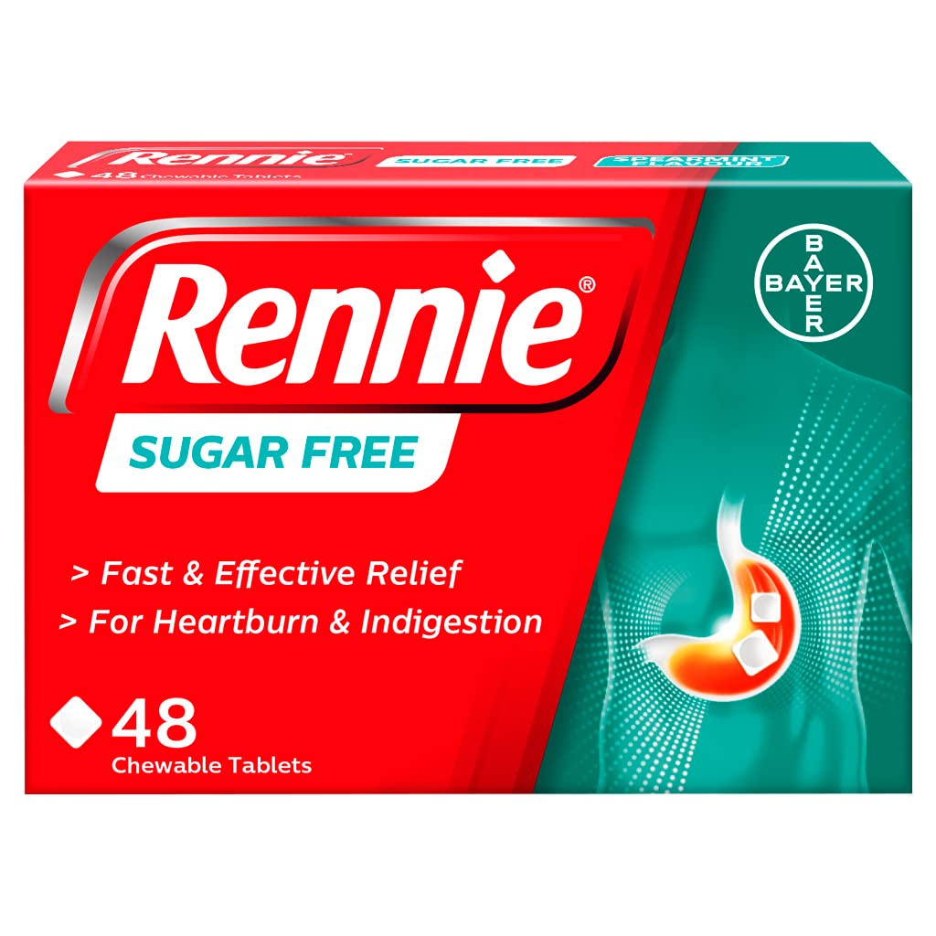 Rennie Sugar Free, 48 Tablets