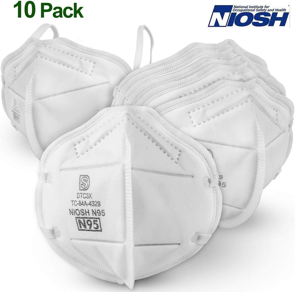 Reusable N95 face Cover,Filtration Efficiency,Comfortable,for Running, Cycling, Hiking and Other Outdoor Activities, 10 Pack