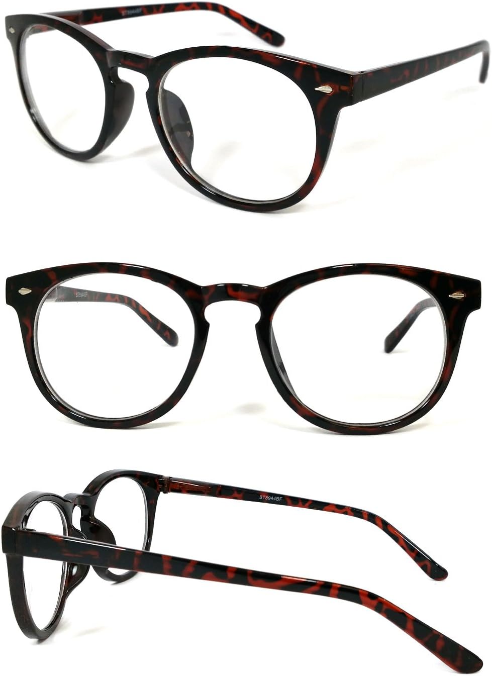 VeryHobby® Round Clear Lens Blended Bifocal Reading Glasses