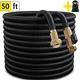 IKproductpro Garden Hose - Expandable Garden Hose 50ft - Heavy Duty Flexible Garden Hose - Outdoor Portable Garden Hose - Yard Hose Expandable - Solid Brass Connector
