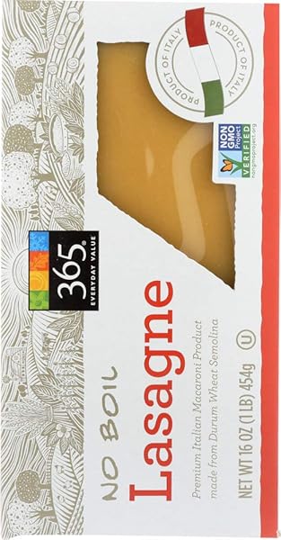 365 EVERYDAY VALUE, NO BOIL LASAGNE, 16 OUNCE