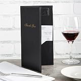 Fituenly Leather Restaurant Bill Holder 4pk Guest Check Card Menu Holder Black view 7