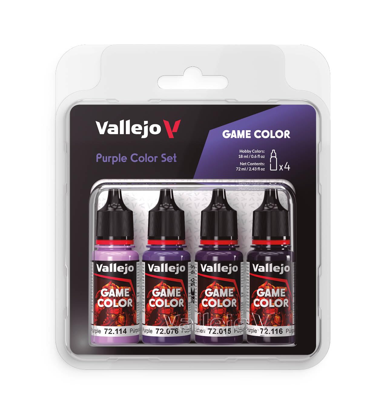 Vallejo AV Game Color Set - Purple Colors (x4)