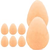 HartFelt 8ct Tear Drop Face Scrubber for Women | Reusable Facial Sponges for Daily Cleansing | Facial Exfoliating Pads for Removing Dead Skin, Dirt &amp; Makeup | Made in USA | Gentle - Peach