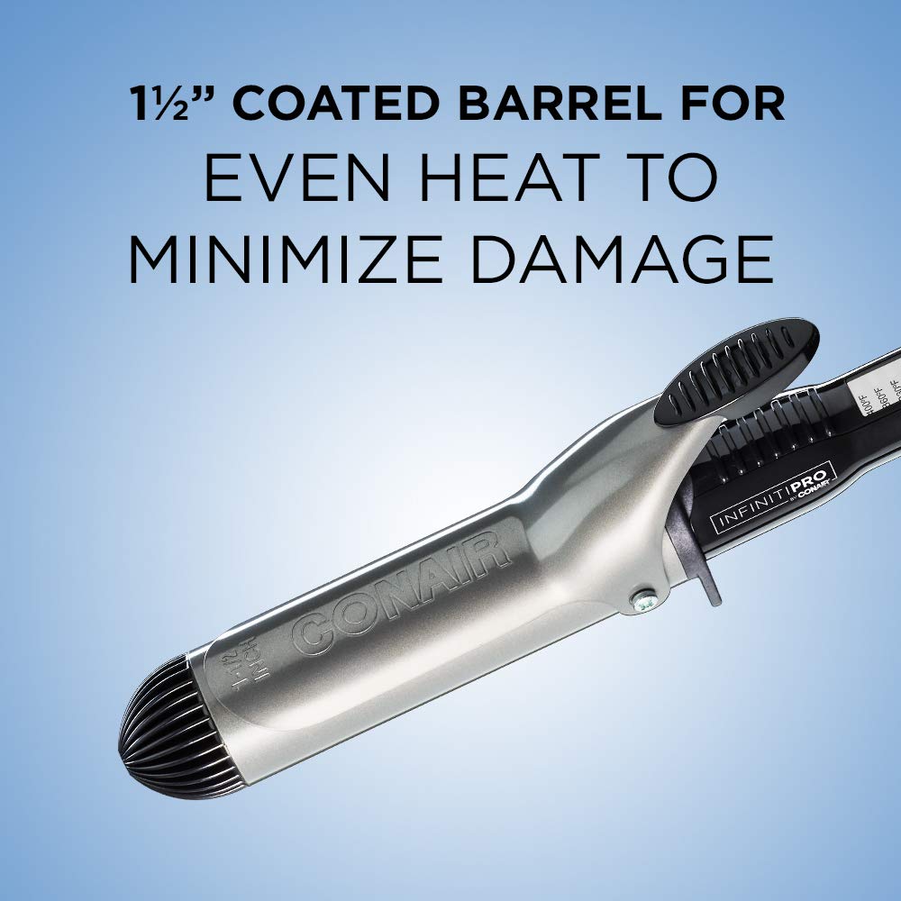 INFINITIPRO BY CONAIR Nano Tourmaline Ceramic Curling Iron, 1 1/2-inch Curling Iron: Beauty