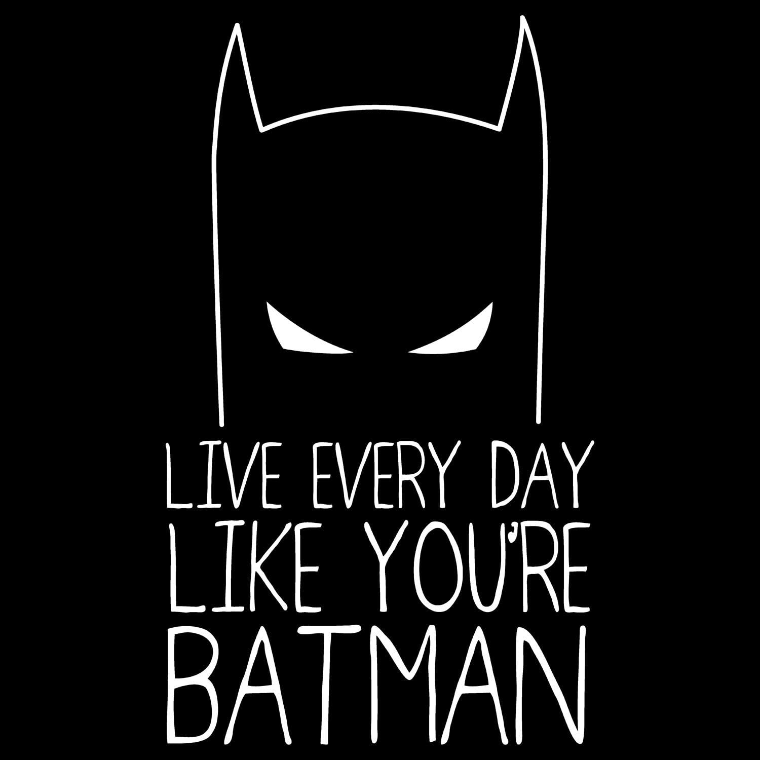 Dc Comics Batman Text Every Day Official Men S T Shirt Black Xx Large Amazon De Bekleidung