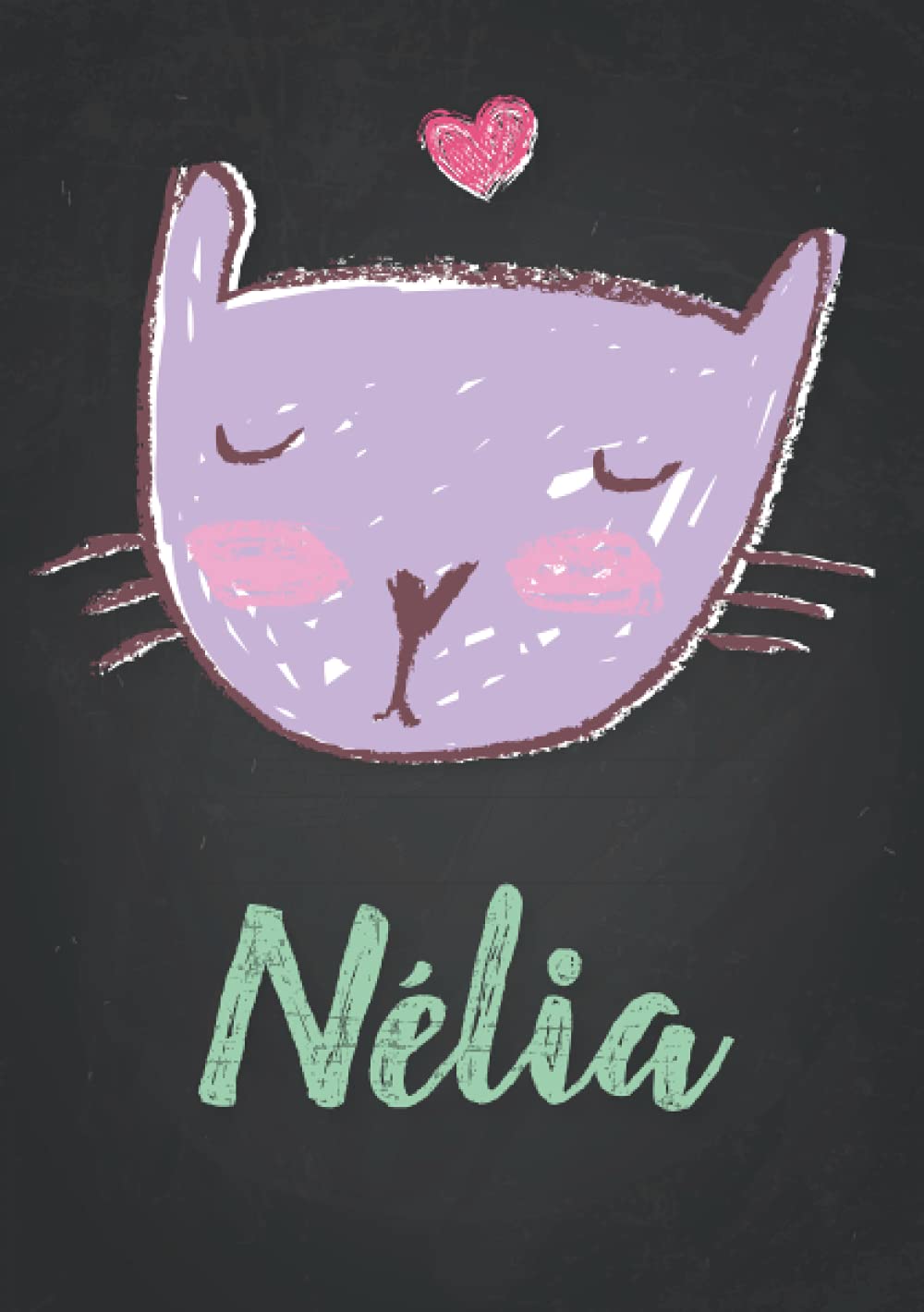 Nelia Carnet De Notes A5 Prenom Personnalise Nelia Cadeau D Anniversaire Pour Fille Femme Maman Copine Sœur Dessin De Chat Mignon 1 Format A5 14 8 X 21 Cm