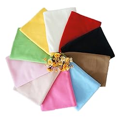RayLineDo® 10PCS 50 * 50cm Solid Color Knitted